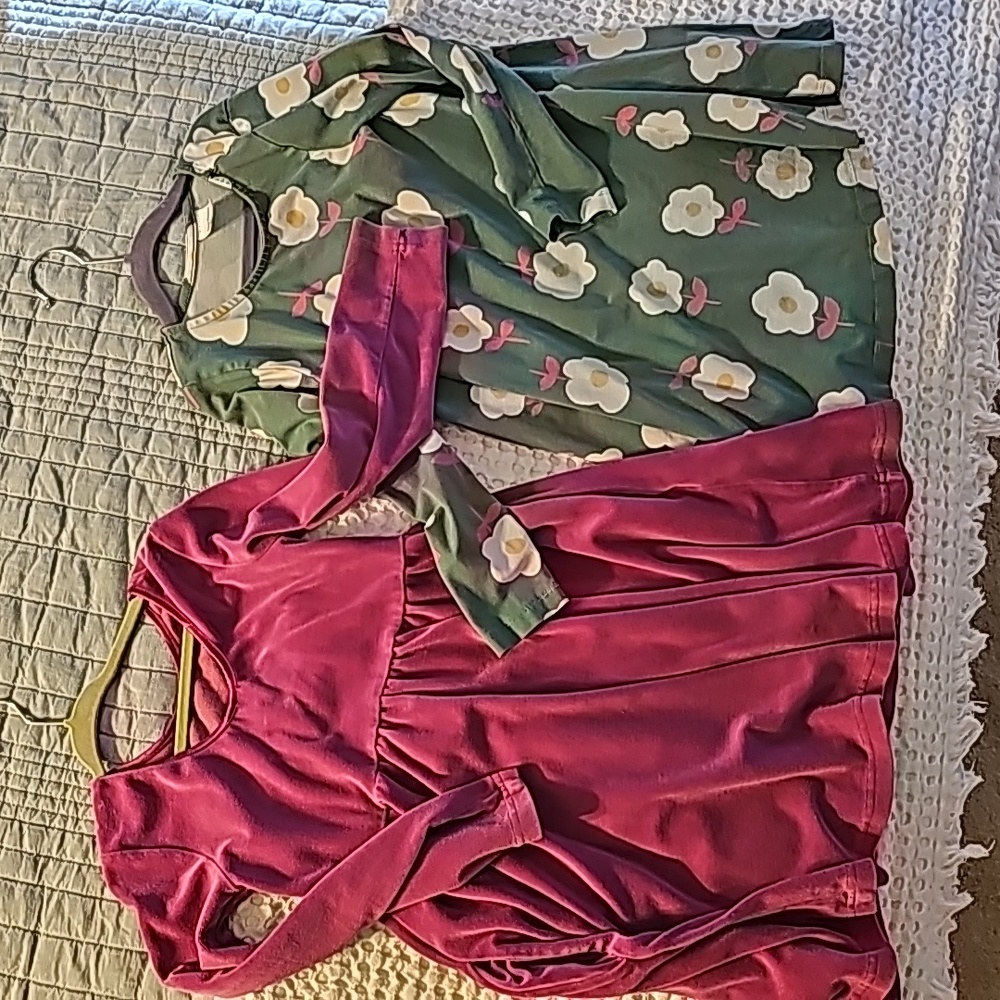 Two size 6-7 Hanna Andersson dresses